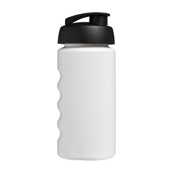 Bouteille publicitaire de sport Baseline® Plus GRIP 500ml avec couvercle à clapet