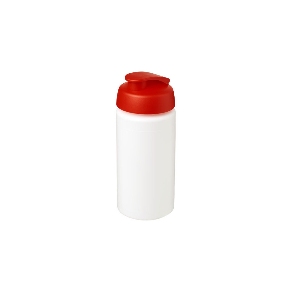 Bouteille publicitaire de sport Baseline® Plus GRIP 500ml avec couvercle à clapet