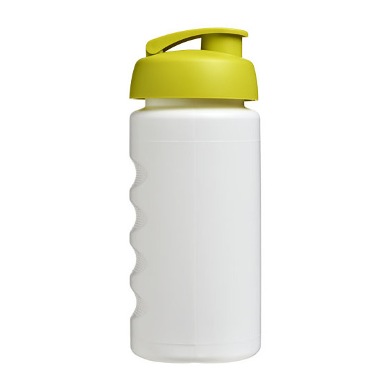 Bouteille publicitaire de sport Baseline® Plus GRIP 500ml avec couvercle à clapet