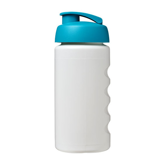 Bouteille publicitaire de sport Baseline® Plus GRIP 500ml avec couvercle à clapet