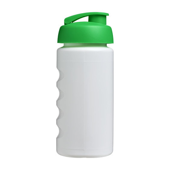 Bouteille publicitaire de sport Baseline® Plus GRIP 500ml avec couvercle à clapet