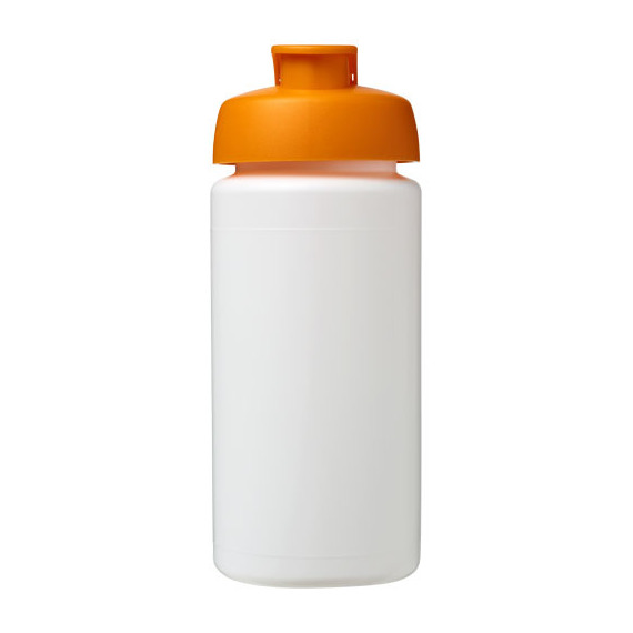 Bouteille publicitaire de sport Baseline® Plus GRIP 500ml avec couvercle à clapet