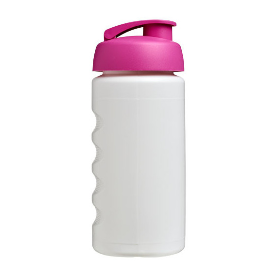 Bouteille publicitaire de sport Baseline® Plus GRIP 500ml avec couvercle à clapet