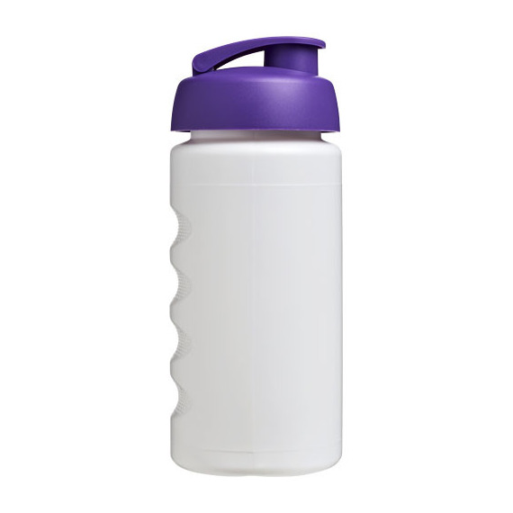 Bouteille publicitaire de sport Baseline® Plus GRIP 500ml avec couvercle à clapet