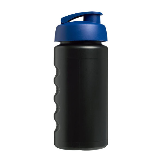 Bouteille publicitaire de sport Baseline® Plus GRIP 500ml avec couvercle à clapet