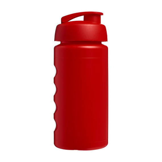 Bouteille publicitaire de sport Baseline® Plus GRIP 500ml avec couvercle à clapet