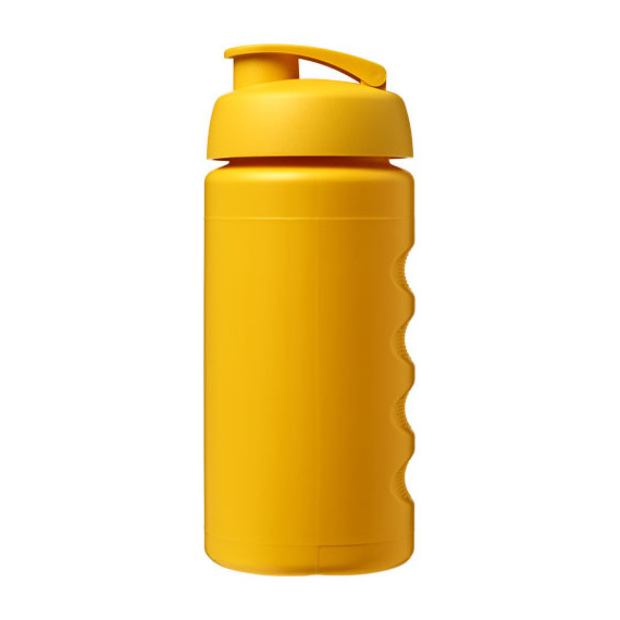 Bouteille publicitaire de sport Baseline® Plus GRIP 500ml avec couvercle à clapet