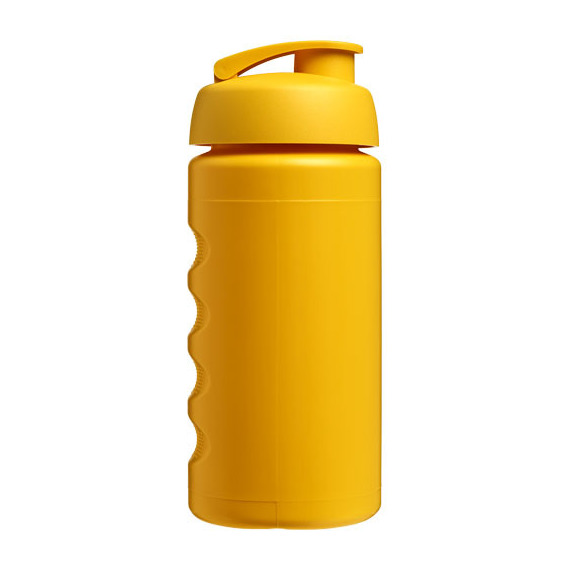 Bouteille publicitaire de sport Baseline® Plus GRIP 500ml avec couvercle à clapet