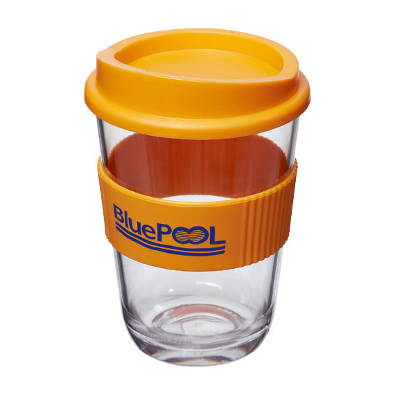 Gobelet publicitaire Americano® cortado 300 ml avec bandeau antidérapant