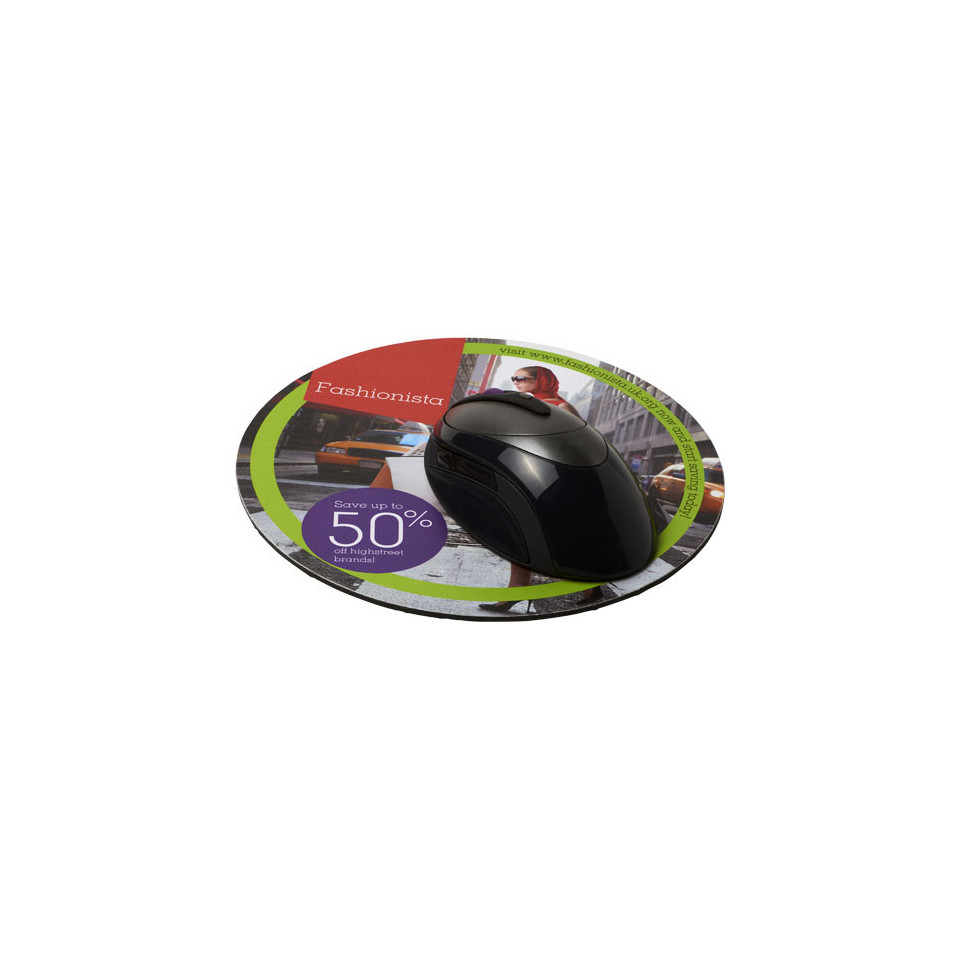 Tapis publicitaire de souris Q-Mat® rond