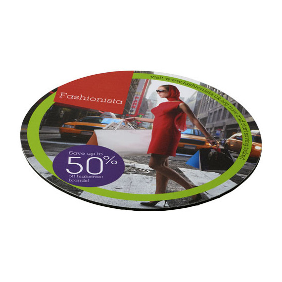 Tapis publicitaire de souris Q-Mat® rond