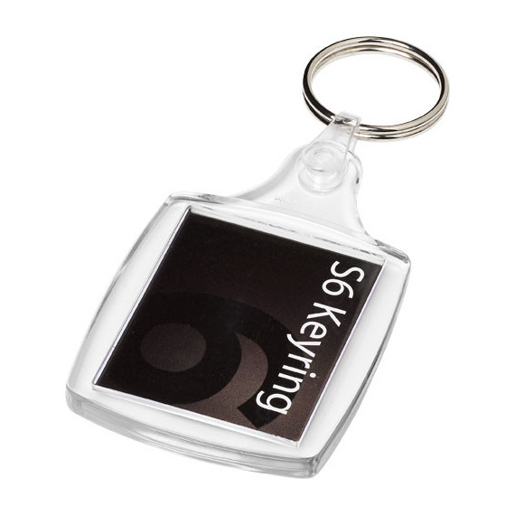 Porte-clés en plastique publicitaire personnalisé avec logo