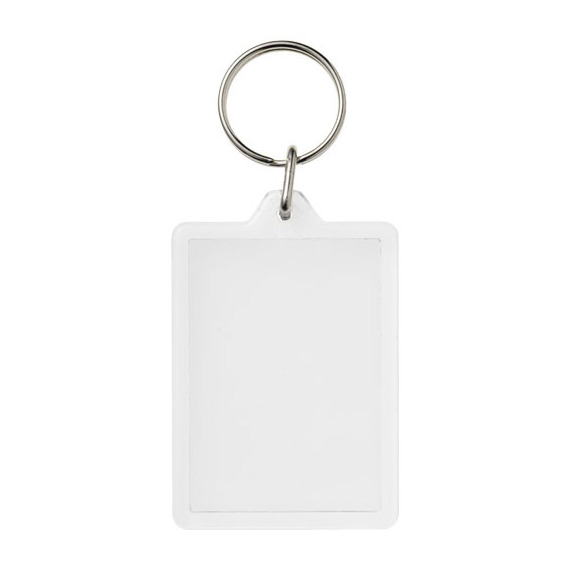 Porte-clefs publicitaire plastique Vito rectangulaire