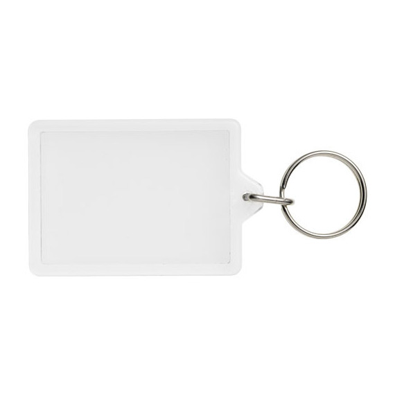 Porte-clefs publicitaire plastique Vito rectangulaire