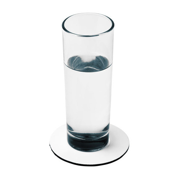 Sous-verre publicitaire rond Q-Mat®