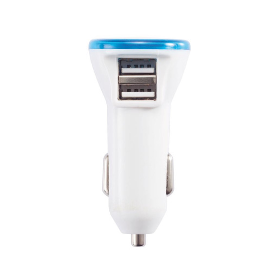 Double chargeur allume-cigare USB 2.1A publicitaire