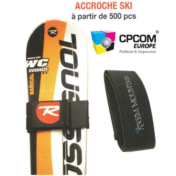 Accroche ski personnalisé scratch
