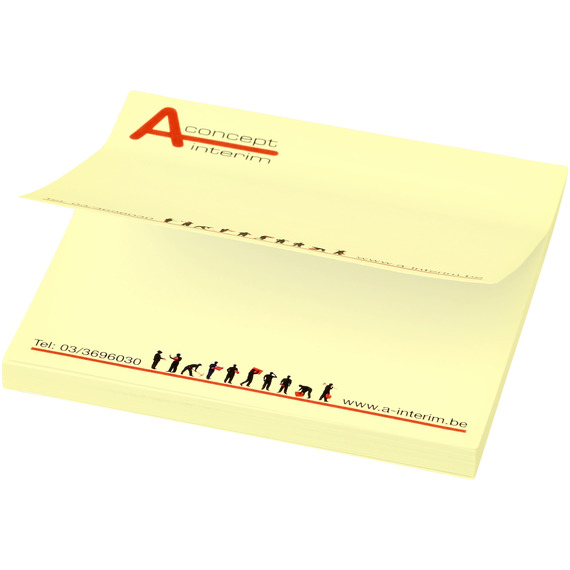 Post-its publicitaire Sticky-Mate® 75x 75 mm fabriquation Europe