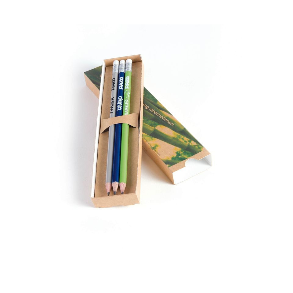 Etui fourreau publicitaire pour 3, 6 ou 12 crayons