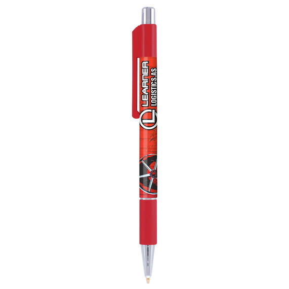 Stylo publicitaire personnalisé quadrichromie express Astaire Chrome