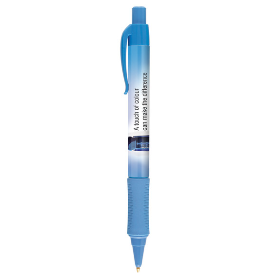 Stylo publicitaire personnalisé quadrichromie express Astaire Chrome