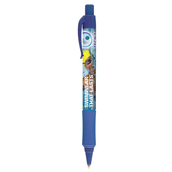 Stylo publicitaire personnalisé quadrichromie express Astaire Chrome