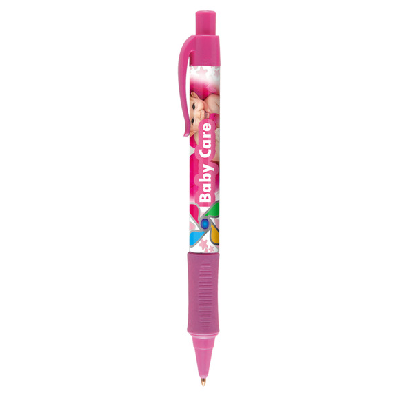 Stylo publicitaire personnalisé quadrichromie express Astaire Chrome