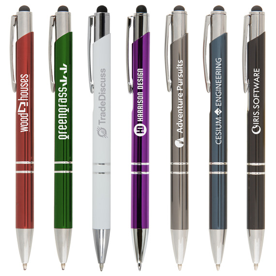 Stylo publicitaire quadrichromie express Hepburn Chrome