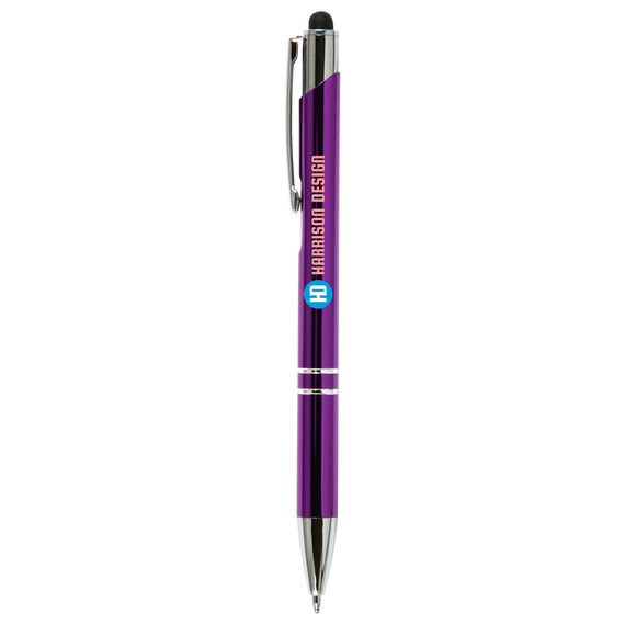 Stylo publicitaire quadrichromie express Hepburn Chrome