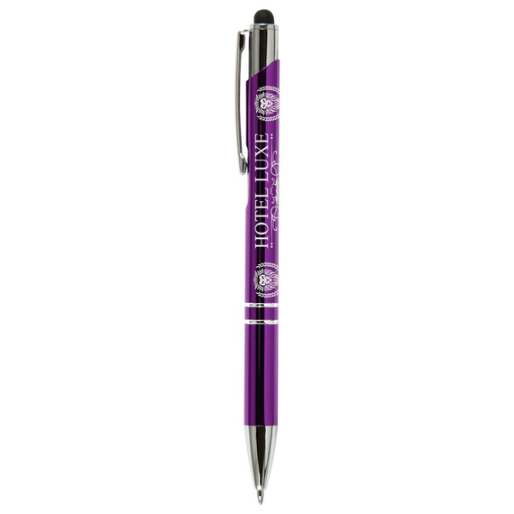 Stylo publicitaire quadrichromie express Hepburn Chrome