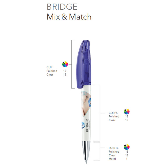 Stylo Senator publicitaire Bridge Mix&Match