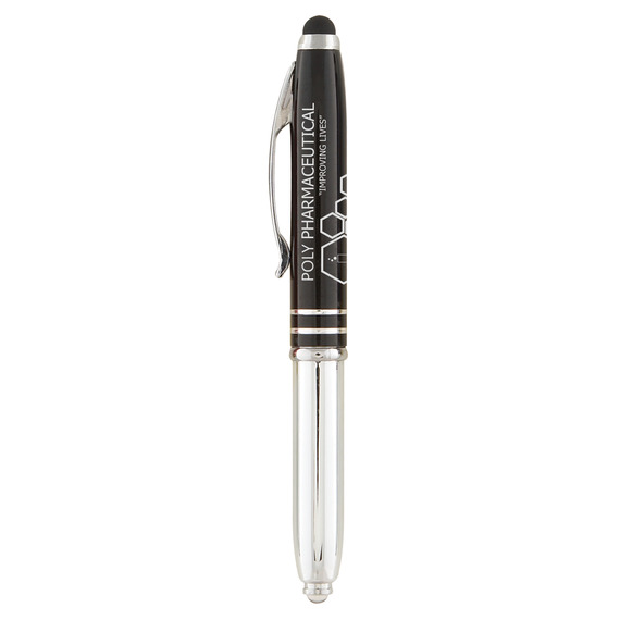 Stylo stylet personnalisé quadrichromie express Minnelli soft touch