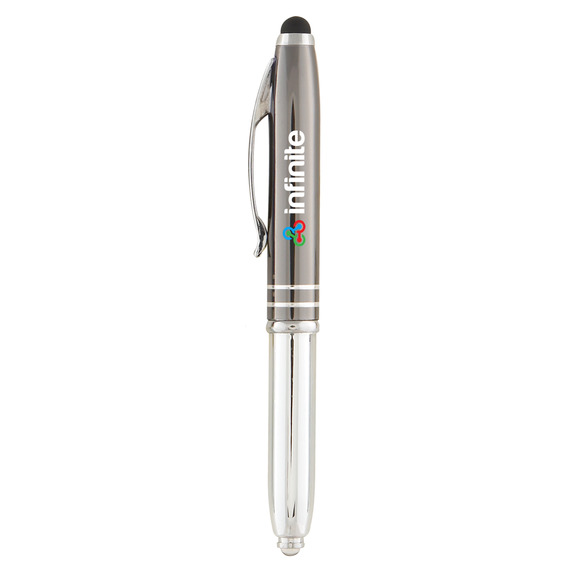 Stylo stylet personnalisé quadrichromie express Minnelli soft touch