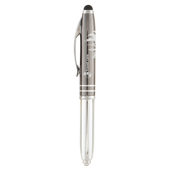 Stylo stylet personnalisé quadrichromie express Minnelli soft touch