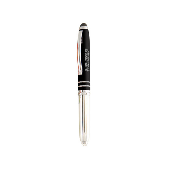 Stylo stylet lumineux personnalisé quadrichromie express Brando