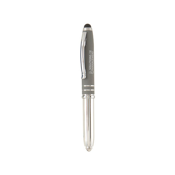 Stylo stylet lumineux personnalisé quadrichromie express Brando