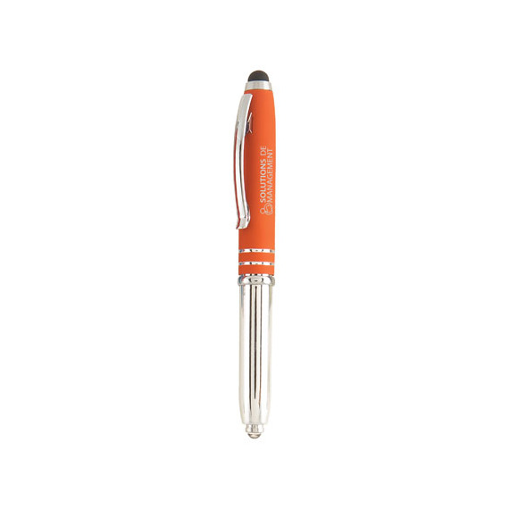 Stylo stylet lumineux personnalisé quadrichromie express Brando