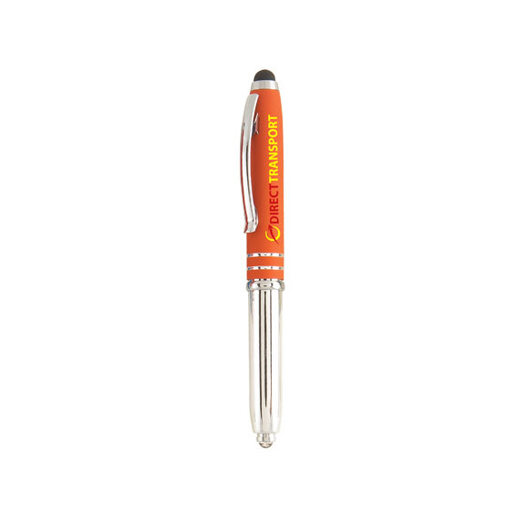 Stylo stylet lumineux personnalisé quadrichromie express Brando