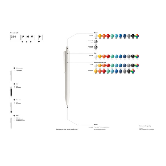 Stylo personnalisable DS4 Prodir