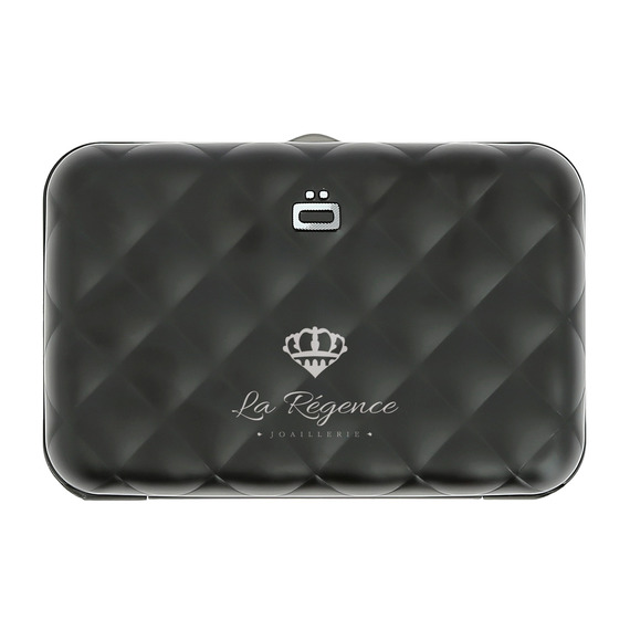 Porte cartes portefeuille RFID personnalisé 10 cartes de crédit OGON Quilted Button Wallet