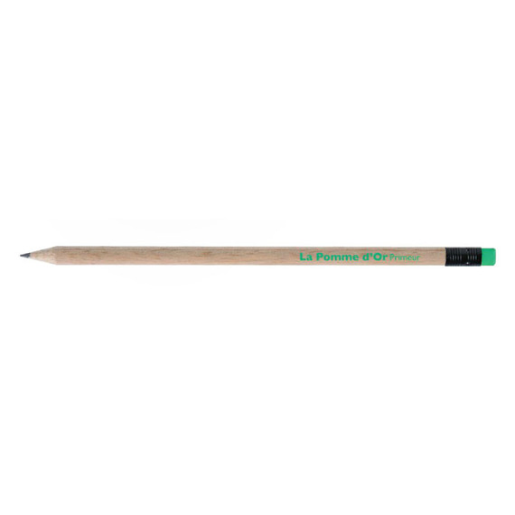 Crayon de papier personnalisable Rond Eco sans vernis 17.6 cm