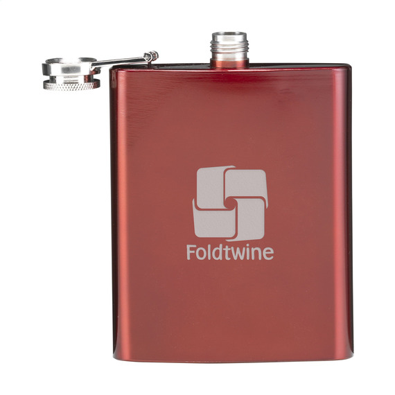 Flasque gourde publicitaire plate personnalisable acier inoxydable HipFlask