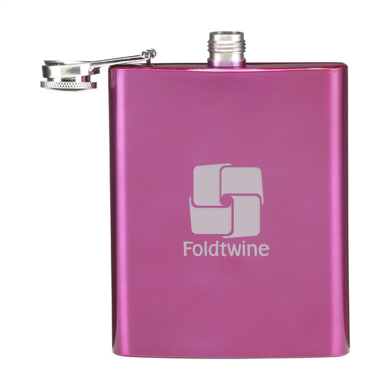 Flasque gourde publicitaire plate personnalisable acier inoxydable HipFlask