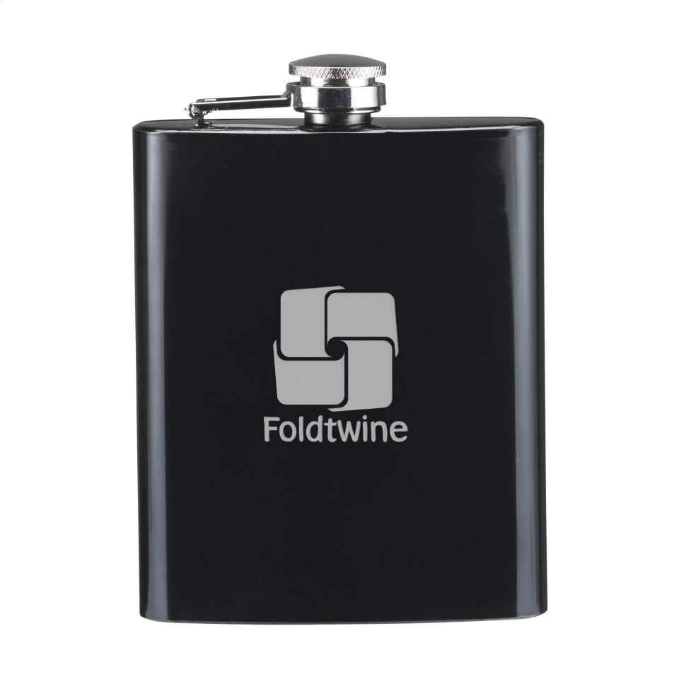 Flasque gourde publicitaire plate personnalisable acier inoxydable HipFlask