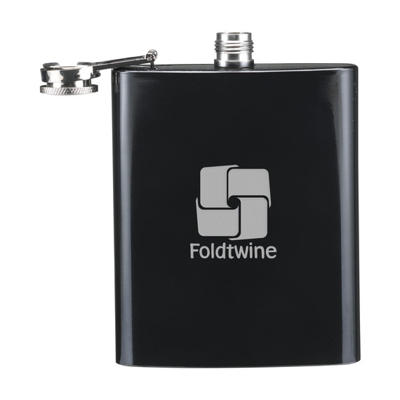 Flasque gourde publicitaire plate personnalisable acier inoxydable HipFlask