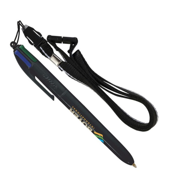 Stylo personnalisable BIC 4 Couleurs avec Lanyard