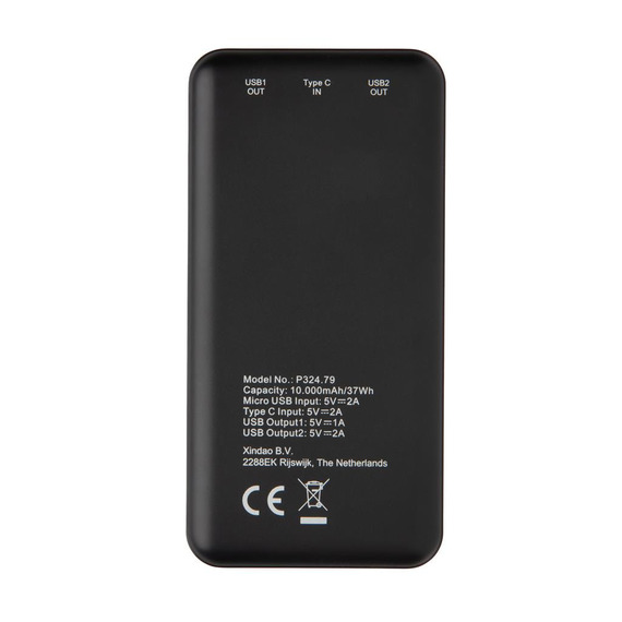 Batterie de secours publicitaire de poche 10 000 mAh