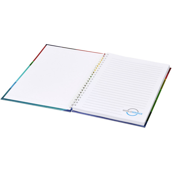 Carnet publicitaire Wire-o A4 avec couverture rigide