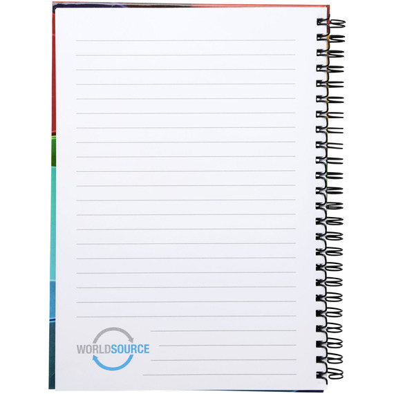 Carnet publicitaire Wire-o A4 avec couverture rigide