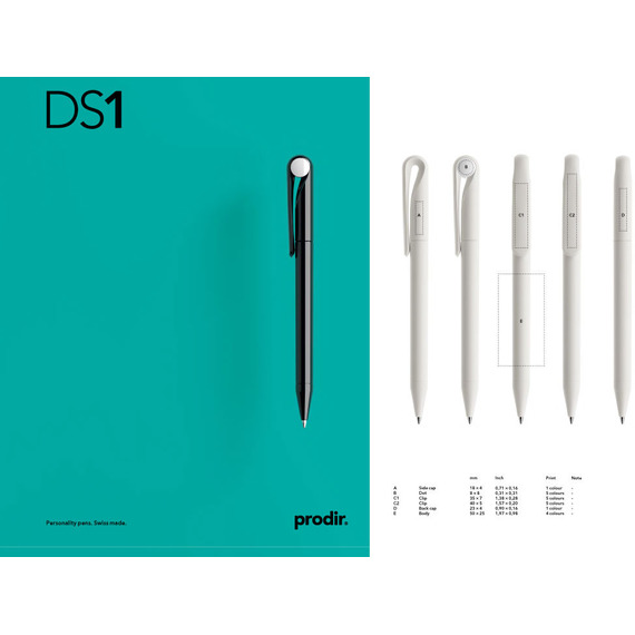 Stylo publicitaire Suisse DS1 Prodir